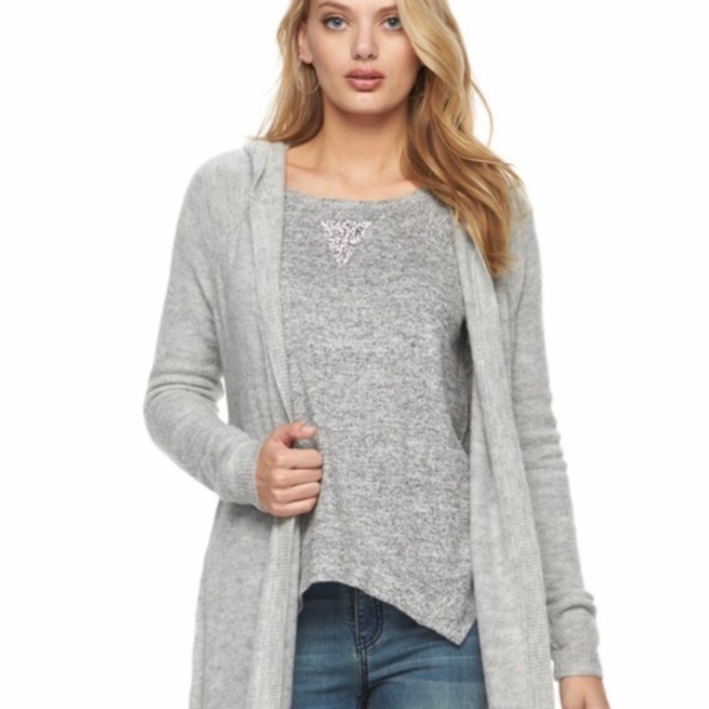 Juicy couture long gray cardigan